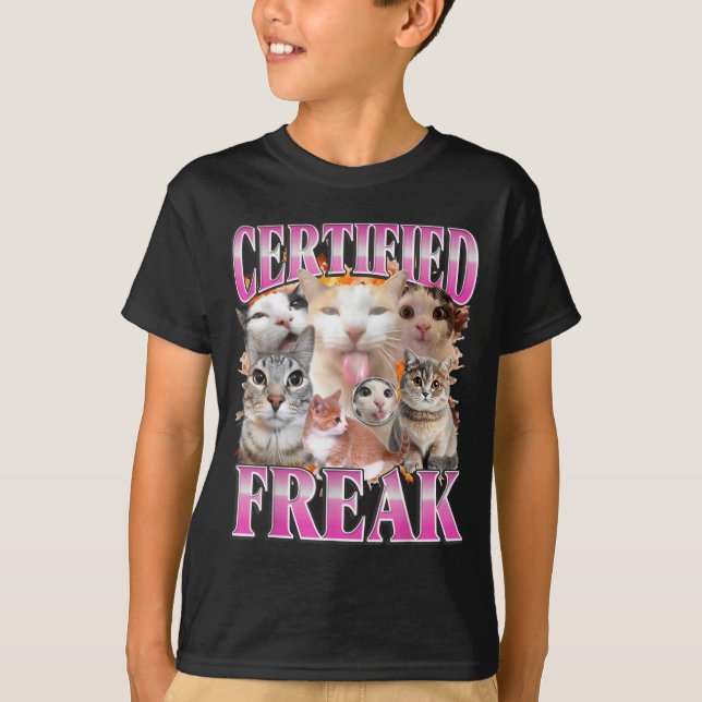 T-shirt Graphisme de chat certifié bootleg humour drôle ge (Devant)