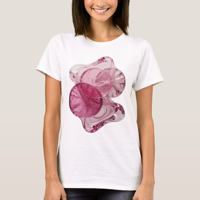 T-shirt Graphisme de conception abstraite argentée saisiss (Devant)