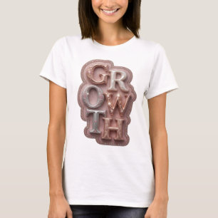 T-shirt Graphisme de conception classique argent GROWTH