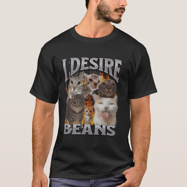 T-shirt Graphisme de contrefaçon de mème de chat drôle de  (Devant)
