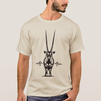 T-shirt Graphisme de faune africaine oryx antilope