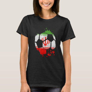 T-shirt Graphisme de football iranien Drapeau de l'Iran Sp