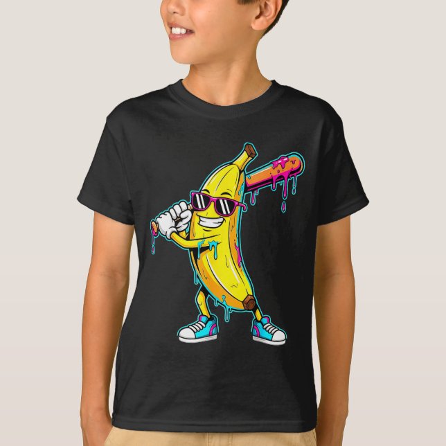 T-shirt Graphisme de goutte de glace drôle couleur éclabou (Devant)