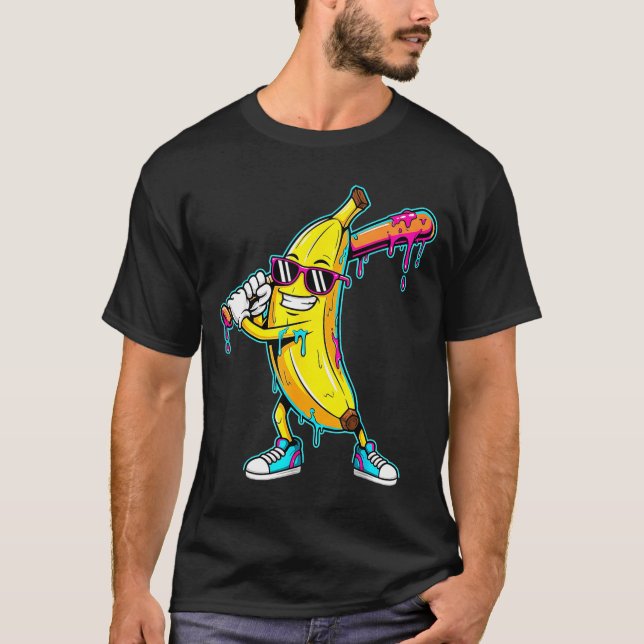 T-shirt Graphisme de goutte de glace drôle couleur éclabou (Devant)