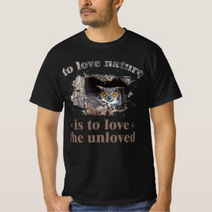 T-shirt Graphisme de Grand-duc d'Amérique - Citation Aimez