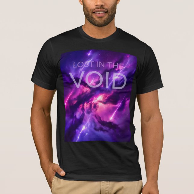 T-shirt Graphisme de la galaxie de l'espace cosmique viole (Devant)