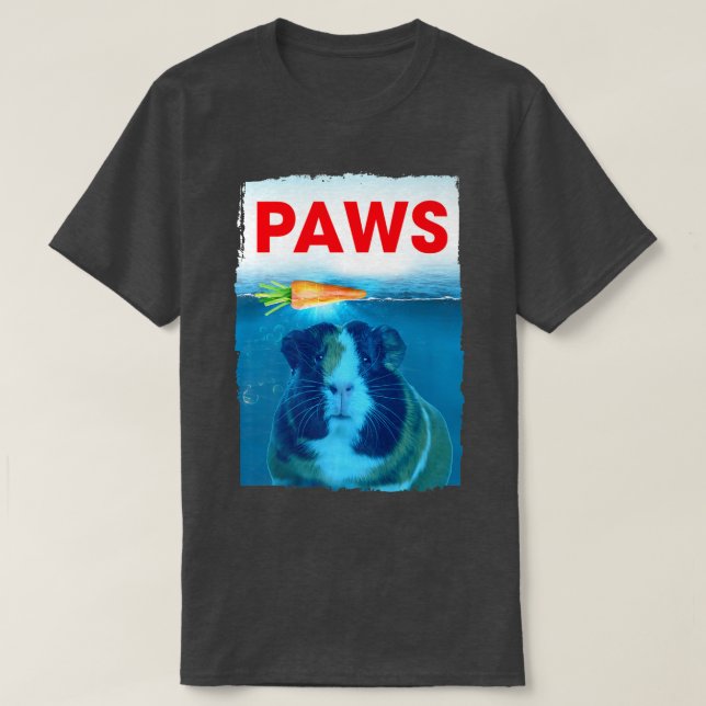 T-shirt Graphisme de la Guinée Cochon conception PAWS Caro (Design devant)