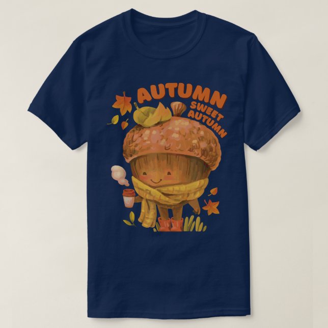 T-shirt Graphisme de la saison automnale Automne doux Auto (Design devant)