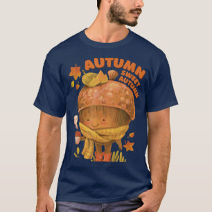 T-shirt Graphisme de la saison automnale Automne doux Auto