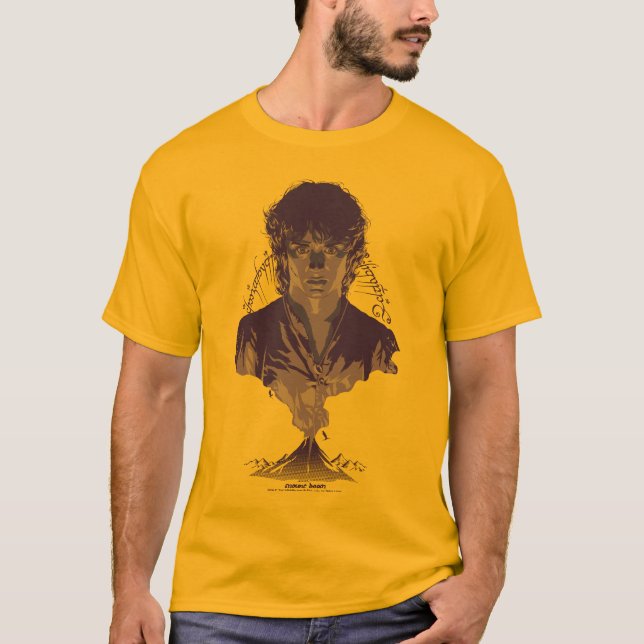 T-shirt Graphisme de l'inscription Tengwar de FRODO™ MOUNT (Devant)