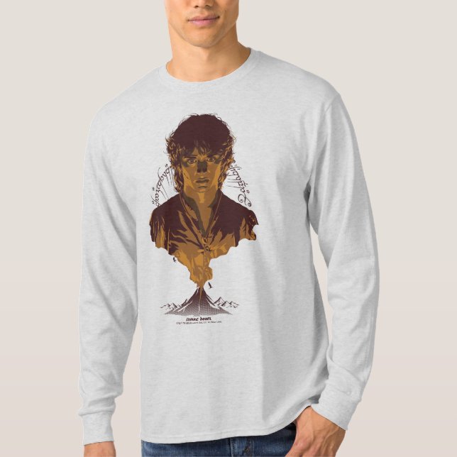 T-shirt Graphisme de l'inscription Tengwar de FRODO™ MOUNT (Devant)