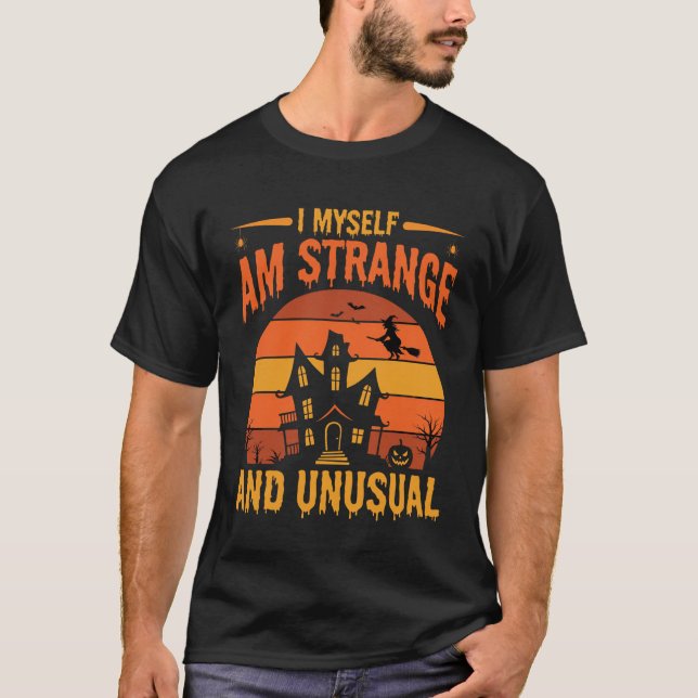 T-shirt Graphisme de maison hantée étrange et inhabituel p (Devant)