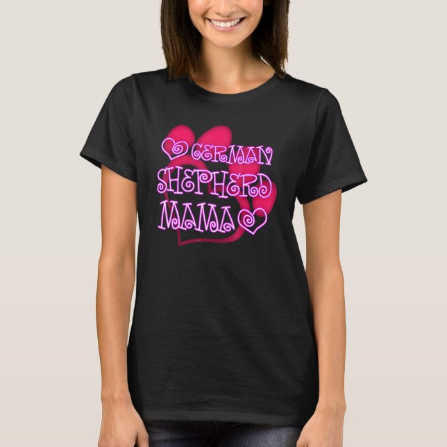 T-shirt Graphisme de maman berger allemand (Devant)
