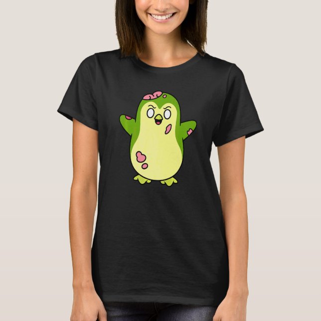 T-shirt Graphisme de monstre mignon d'animal de pingouin z (Devant)