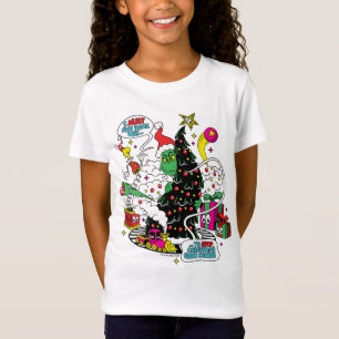 T-Shirt Graphisme de Noël coloré de Grinch