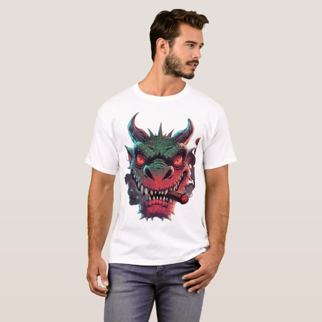 T-shirt Graphisme de personnage de fantasy urbain édité (Devant entier)