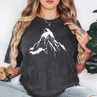 T-shirt Graphisme de pic de montagne enneigé qui dégouline