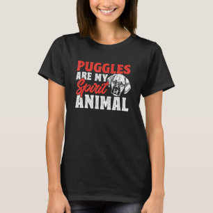 T-shirt Graphisme de Puggle pour femmes hommes enfants Pug