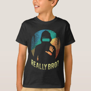 T-shirt Graphisme de réalité virtuelle Art rétro en détres