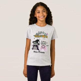 T-Shirt Graphisme de sorcière et de princesse Joyeux Hallo