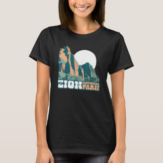T-shirt Graphisme de style affiche WPA du parc national de
