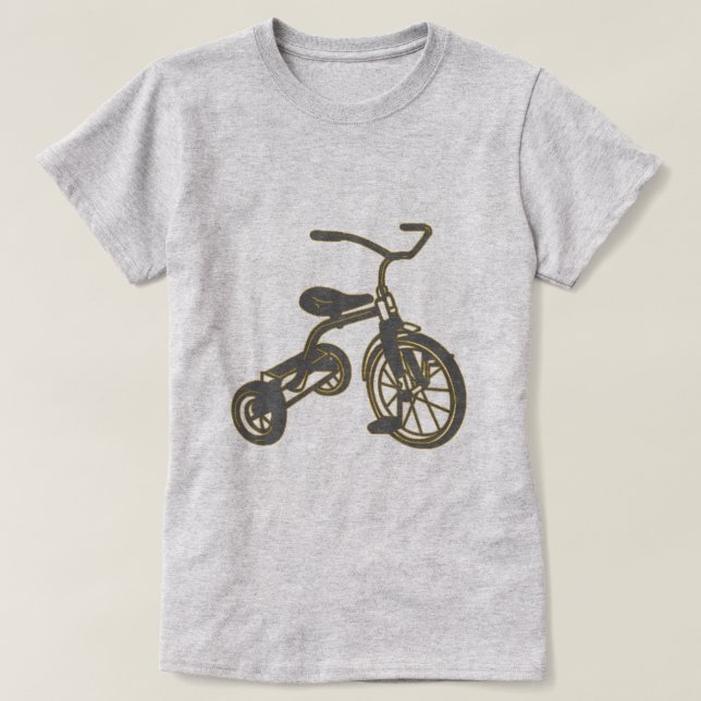 T-shirt Graphisme de tricycle pour enfants (Design devant)
