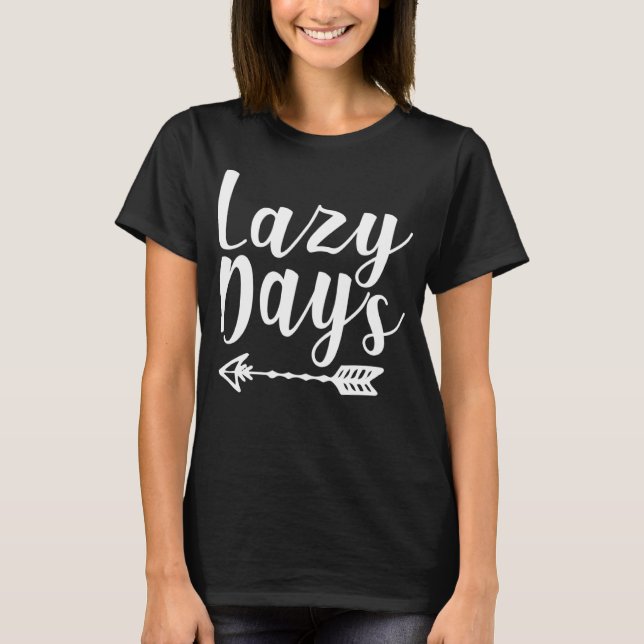 T-shirt Graphisme des jours paresseux (Devant)