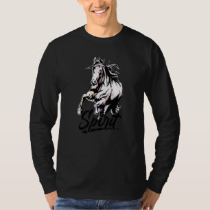 T-shirt Graphisme d'esprit Cavalier amateur de chevaux Équ