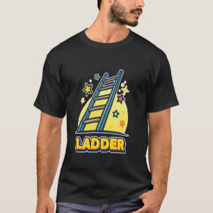 T-shirt Graphisme d'étoiles d'échelle amusant et vibrant