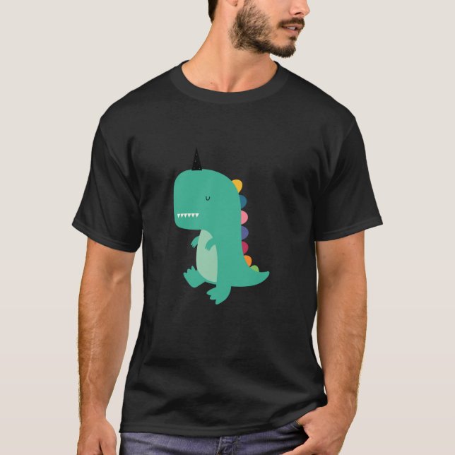 T-shirt Graphisme Dinocorn Andy Westface Threadless (Devant)