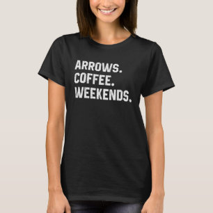 T-shirt Graphisme Dire Pour Femmes Flèches Café Week-ends