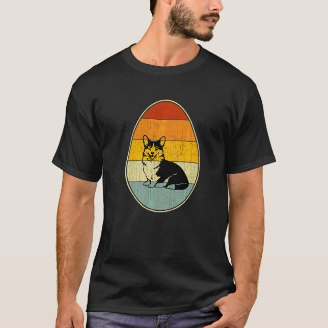 T-shirt Graphisme d'oeuf de Pâques de style rétro Jour de  (Devant)