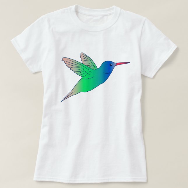T-shirt Graphisme d'oiseau coloré (Design devant)