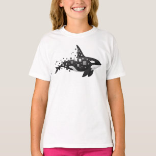 T-shirt Graphisme d'Orque Pixelisé – Dysfonctionnement Num