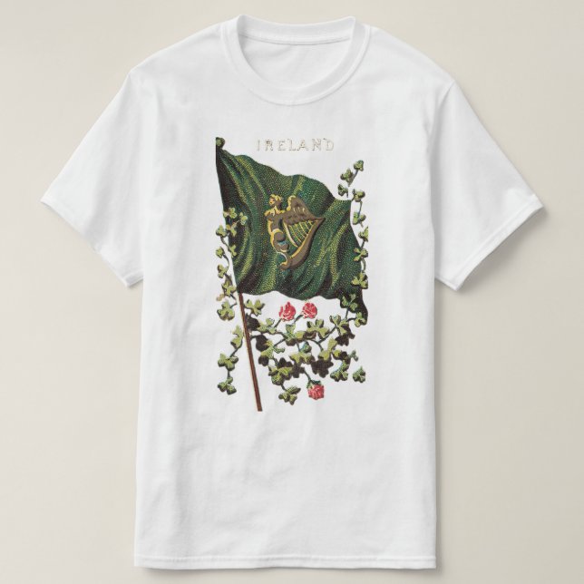 T-shirt Graphisme du drapeau de l'Irlande (Design devant)