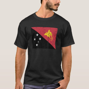 T-shirt Graphisme du drapeau de Papouasie-Nouvelle-Guinée