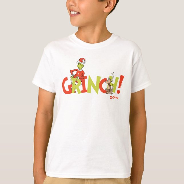 T-shirt Graphisme du logo du personnage Grinch ! (Devant)