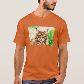 T-shirt Graphisme du visage du Maine Coon