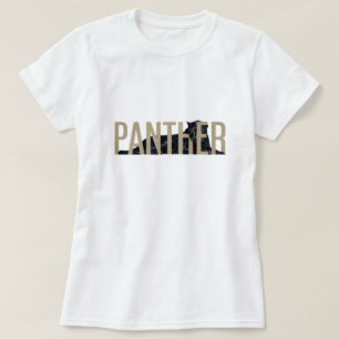 T-shirt Graphisme éditorial de faune de luxe Panther