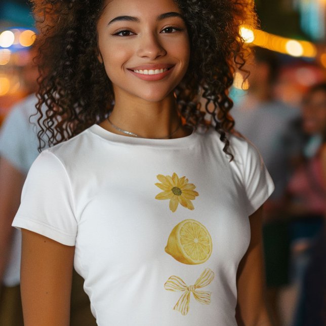 T-shirt graphisme esthétique jaune mignon  (Créateur téléchargé)