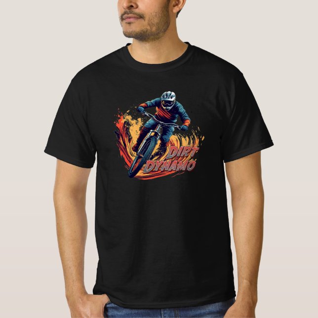 T-shirt Graphisme et texte de descente (Devant)