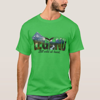 T-shirt Graphisme extérieur Légende toujours sauvage au cœ