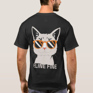 T-shirt Graphisme Félin Super Chat