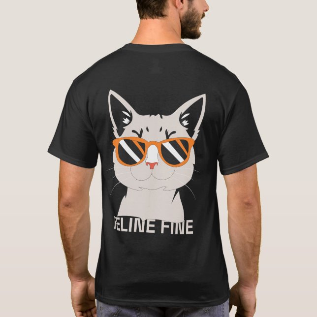 T-shirt Graphisme Félin Super Chat (Dos)