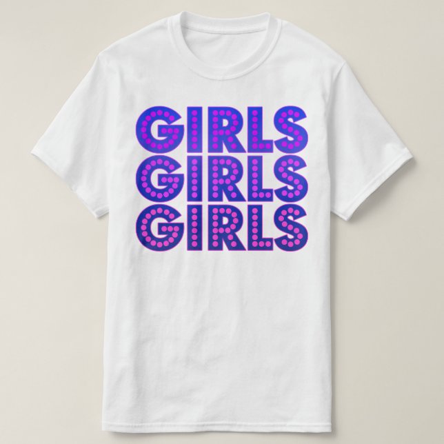 T-shirt Graphisme filles filles filles (Design devant)