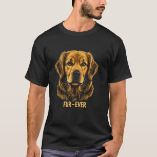 T-shirt Graphisme Fur-Ever Retriever doré