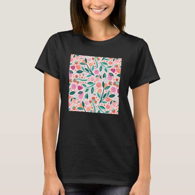 T-shirt Graphisme Garden Party de Carly Watts de Threadles (Devant)
