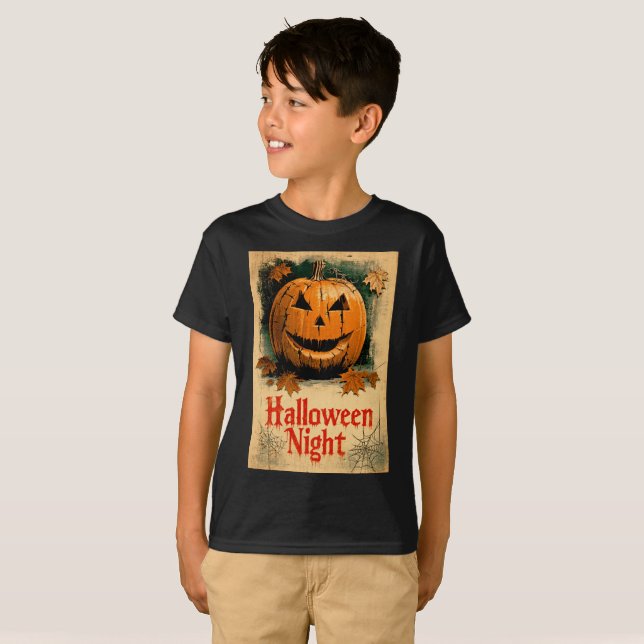 T-shirt Graphisme Halloween – Série inspirée des années 19 (Devant entier)