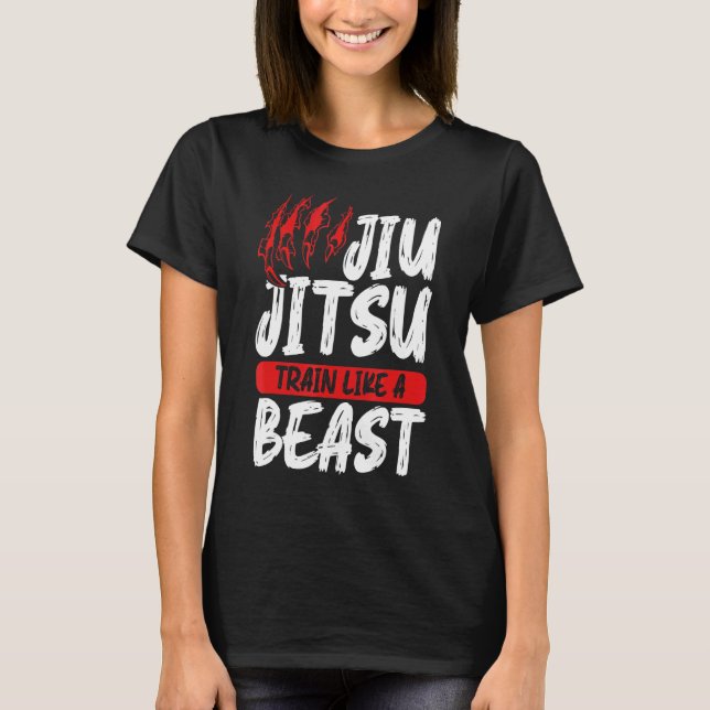 T-shirt Graphisme Jiu Jitsu Apparel Jiu Jitsu Train Comme  (Devant)