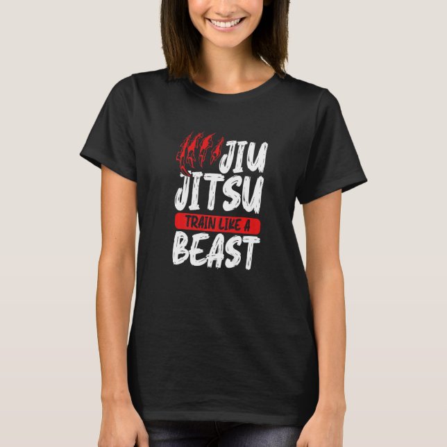 T-shirt Graphisme Jiu Jitsu Apparel Jiu Jitsu Train Comme  (Devant)